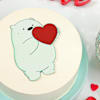 Shop Adorable Bear Valentine Cake ( Half Kg)