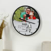 Buy Adorable Dad Personalized Round Wall Clock
