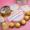 Gift Adorable Dori Dhaga Celebration with Candles & Chocolates