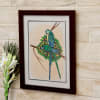 Gift Adorable Love Birds Silk Painting