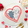 Gift Adorable Love Heart Cake (Half kg)