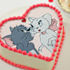 Shop Adorable Love Heart Cake (Half kg)