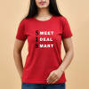 Adorable Sis Cotton T-shirt For Women - Red Online