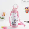 Gift Adorable Unicorn - Vacuum Bottle - Personalized - Pink