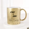 Gift Adventure Partners For Life Personalized Metallic Mug - Gold