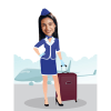 Air Hostess Caricature Online
