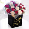 Buy All For Love 25 Red and White Roses