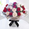 All For Love 25 Red and White Roses Online
