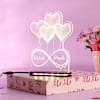 Buy All Hearts Personalized LED Lamp