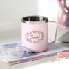 Gift All You Need Is Coffee - Stainless Steel Mug - Personalized - Pink