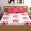 Gift All You Need is Love Cotton Bedsheet with Pillow Covers