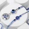 Gift Alluring Evil-Eye Bhaiya Bhabhi Rakhi Hamper