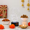 Alluring LED Ganesha Statue Diwali Hamper Online