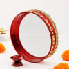 Buy Alluring Swastik Karwa Chauth Red Pooja Thali Hamper