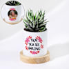 Amazing Mom Personalized Mother's Day Zebra Succulent Online