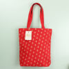 Gift Anchor Print Canvas Tote Bag - Red