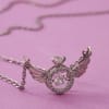 Gift Angel Wings Ring Pendant Chain