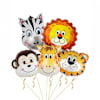 Shop Animal Kingdom Foil Balloons - Set Of 5