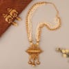 Gift Antique Gold And Pearl Necklace Set