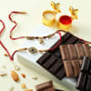 Antique Metal Rakhis With Premium Chocolates Online