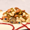 Antique Peacock Rakhi with Dryfruits Online