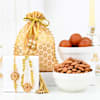 Antique Pearl Bhaiya Bhabhi Rakhi Hamper Online