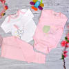 Gift Apparels Set for Newborn Baby Girl in Personalized Box (3 Pcs)