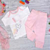 Shop Apparels Set for Newborn Baby Girl in Personalized Box (3 Pcs)