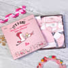 Apparels Set for Newborn Baby Girl in Personalized Box (5 Pcs) Online