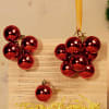 Shop Apple Cinnamon Cake with Christmas Hanging Balls & Decoratives in Bamboo Gift Box