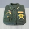 Army Star on Shirt Fondant Cake (4 Kg) Online