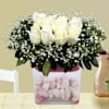 Arrangement of White Roses Online