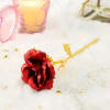 Buy Artificial Gold Plated Red Rose