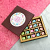 Assorted 20 Pcs Flavors Truffle Chocolates in Mom Quote Gift Box Online