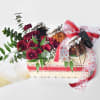 Gift Assorted Flowers & Dry Fruits Hamper