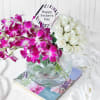 Gift Assorted Flowers in Globe Vase for Father's Day (33 Stems)