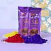 Assorted Organic Holi Gulal with Cadbury Silk Bars Online