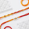 Gift Auspicious Rakhi And Dry Fruits Combo