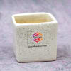 Gift Auspicious Tulsi in Ceramic Pot - Customized with Message & Logo