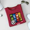 Gift Avengers Personalized Tee For Men Maroon