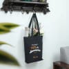 Gift Awesome Blue Canvas Shopping Bag