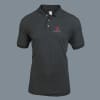 AWG Solid Polo T-shirt for Men (Charcoal Grey) Online