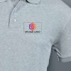 Gift AWG Solid Polo T-shirt for Men (Grey Melange)