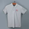 Shop AWG Solid Polo T-shirt for Men (Grey Melange)