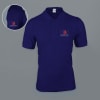 AWG Solid Polo T-shirt for Men (Navy Blue) Online