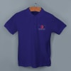 Shop AWG Solid Polo T-shirt for Men (Navy Blue)