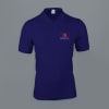 AWG Solid Polo T-shirt for Men (Navy Blue) Online
