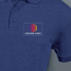 Gift AWG Solid Polo T-shirt for Men (Navy Blue Melange)
