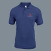 AWG Solid Polo T-shirt for Men (Navy Blue Melange) Online