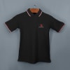 Shop AWG Sport Giza Polo T-shirt for Men (Black)